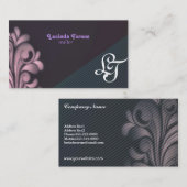 Realtor Monogram Visitekaartjes (Voorkant / Achterkant)