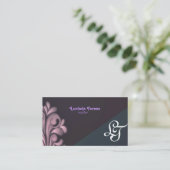 Realtor Monogram Visitekaartjes (Staand voorkant)