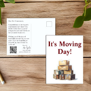 Realtor Moving Day gefeliciteerd Briefkaart