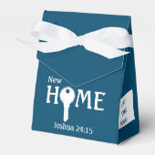 Realtor naar client — NIEUW THUIS Blauwgroen Closi Bedankdoosjes (Voorkant Zijde)