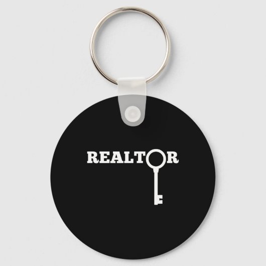 Realtor New Agent Real Estate License Trainee Funn Sleutelhanger (Voorkant)