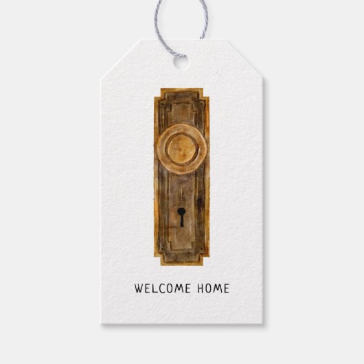 Realtor New Home Gefeliciteerd Housewarming Cadeaulabel (Voorkant)
