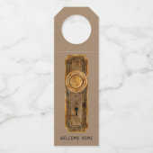 Realtor New Home Gefeliciteerd Housewarming Flessenhanger (Voorkant)