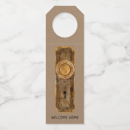 Realtor New Home Gefeliciteerd Housewarming Flessenhanger