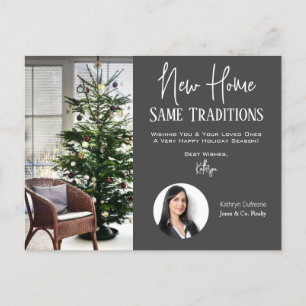 Realtor New Home Holiday Greetings Briefkaart