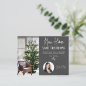 Realtor New Home Holiday Greetings Briefkaart (Staand voorkant)