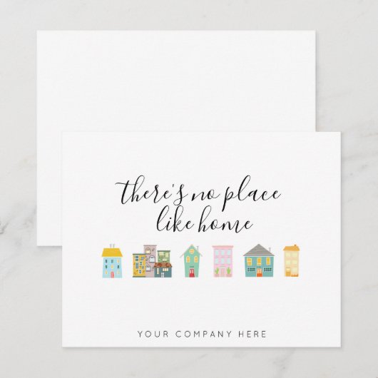 Realtor New Homeowner Bedankkaart (Voorkant / Achterkant)