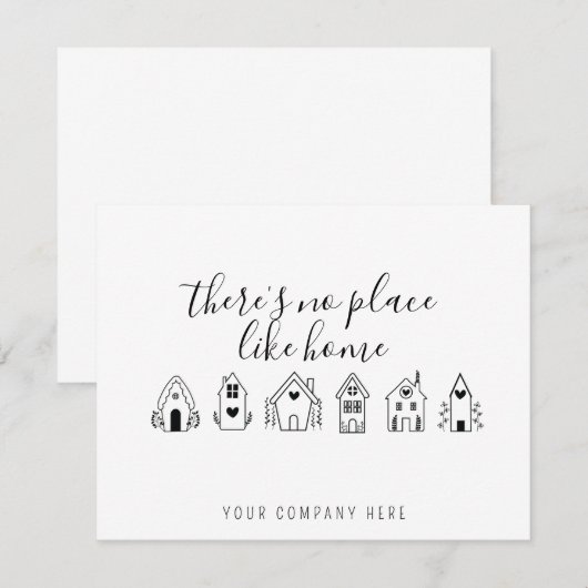 Realtor New Homeowner Bedankkaart (Voorkant / Achterkant)