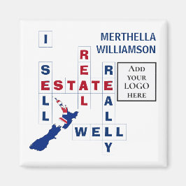 Realtor NEW ZEALAND Logo Real Estate Magneet