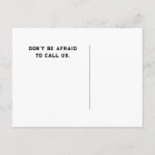 Realtor Oktober Halloween Briefkaart (Achterkant)