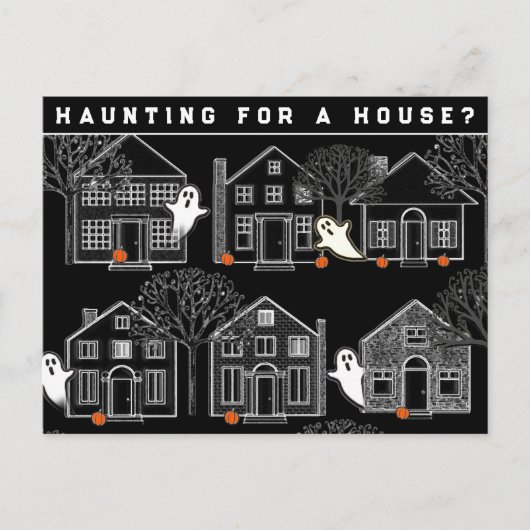 Realtor Oktober Halloween Briefkaart (Voorkant)
