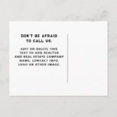 Realtor Oktober Halloween Briefkaart (Achterkant)