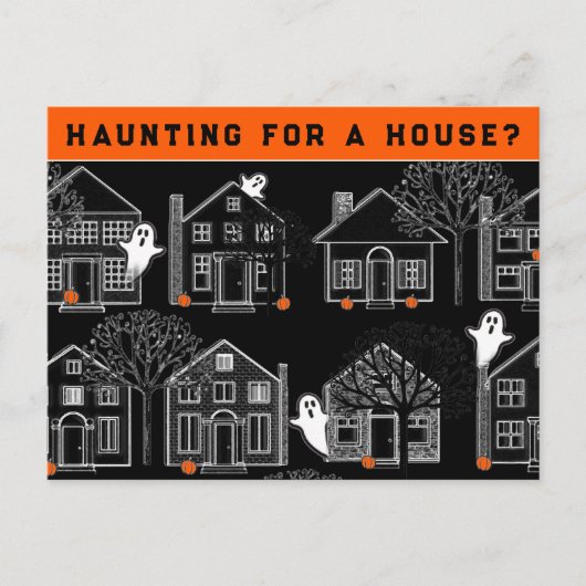 Realtor Oktober Halloween Briefkaart (Voorkant)