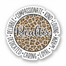 Realtor, Onroerend goed, Gift voor Realtor Sticker