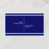 Realtor/Onroerend goed visitekaartjes- blauw Visitekaartje (Achterkant)