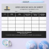 Realtor Open House Sign In Sheet Flyer (Enkel)