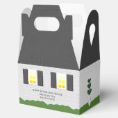 Realtor Open Huis Blauwe Deur Witte Huis Bedankdoosjes (Geopend)