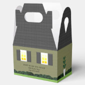 Realtor Open Huis Houten Teken Grijs Huis Geschenk Bedankdoosjes (Geopend)