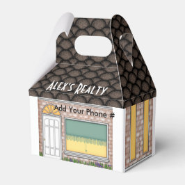 Realtor Open Huis Huis Vorm Verwen Doos Bedankdoosjes