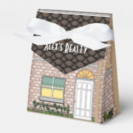 Realtor Open Huis Huis Vorm Verwen Doos Bedankdoosjes