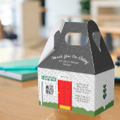 Realtor Open Huis Rode Deur Witte Huis Favor Box Bedankdoosjes