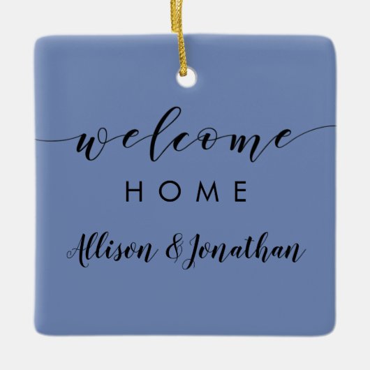 Realtor Ornament, client bedankt Label voor cadeau Keramisch Ornament (Voorkant)