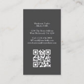 Realtor Photo Professional Personalized QR Code Visitekaartje (Achterkant)