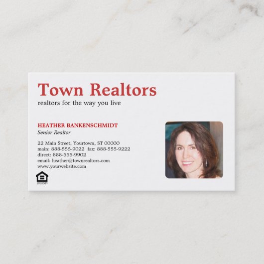 Realtor Photo Visitekaartje (Voorkant)