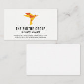 Realtor Piccon Origami Bird Pictogram Visitekaartje (Voorkant / Achterkant)