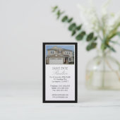 Realtor Platinum Photo Script Border Visitekaartje (Staand voorkant)