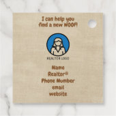 Realtor Pop-By Pet Puppy Kitten Vet Bedankjes Labels (Achterkant)