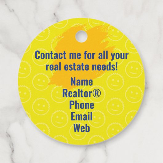 Realtor Pop-by Sponge Scrub Klantwaardering Bedankjes Labels (Achterkant)