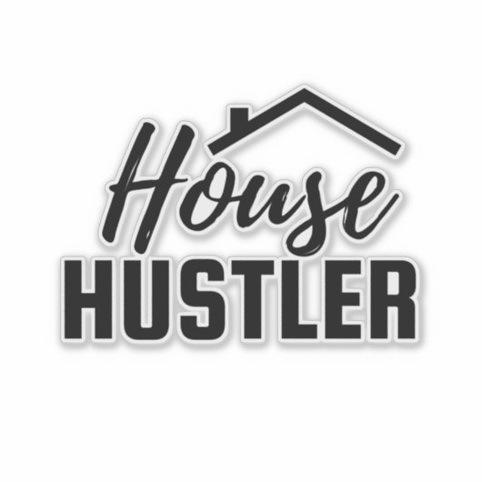 Realtor Professional House Hustler Sticker (Voorkant)