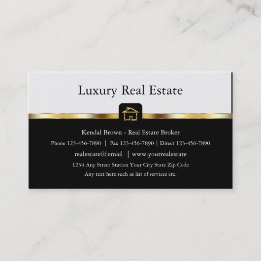 Realtor Professional Visitekaartjes (Voorkant)