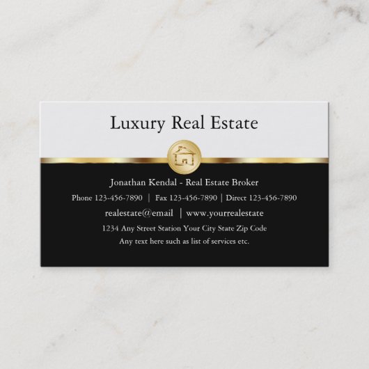 Realtor Professional Visitekaartjes (Voorkant)