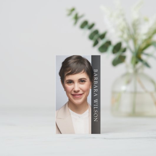 Realtor Real Estate Agent Add Photo qr code Visitekaartje (Staand voorkant)