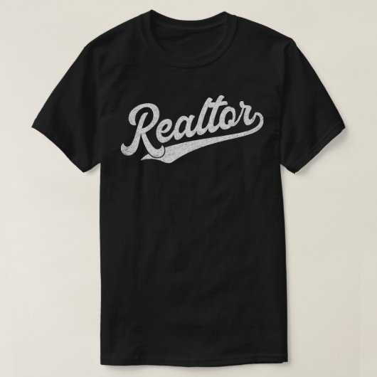 Realtor Real Estate Agent Funny Retro  Mannen T-shirt (Design voorkant)