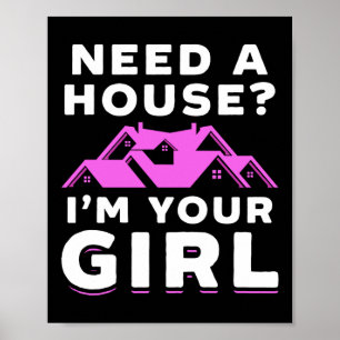 Realtor Real Estate Agent heeft een huis nodig dat Poster