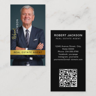 Realtor Real Estate Agent Professional Foto toevoe Visitekaartje
