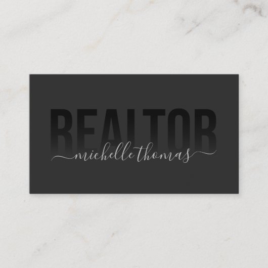 Realtor Real Estate Agent Professional Foto toevoe Visitekaartje (Voorkant)