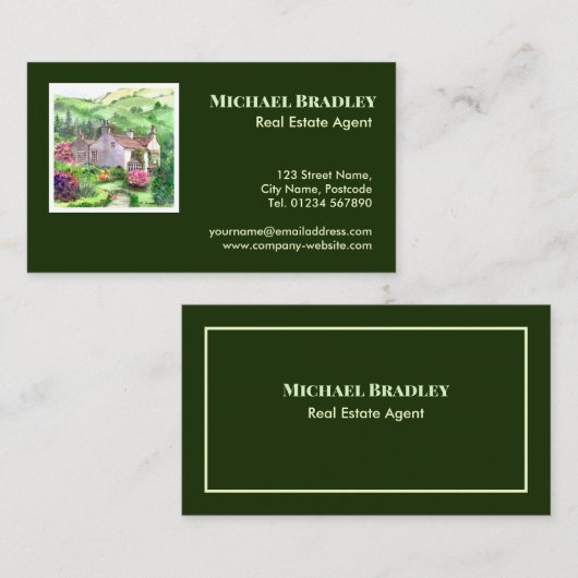 Realtor Real Estate Agent Rydal Mount Property Visitekaartje (Voorkant / Achterkant)