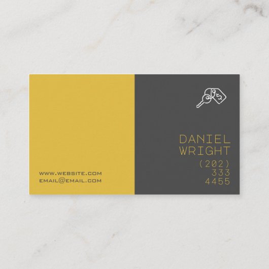 Realtor Real Estate Agent Services Visitekaartje (Achterkant)