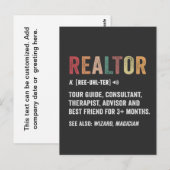 Realtor Real Estate Funny Quote Card Briefkaart (Voorkant / Achterkant)
