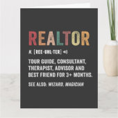 Realtor Real Estate Funny Quote Card Kaart (Voorkant)