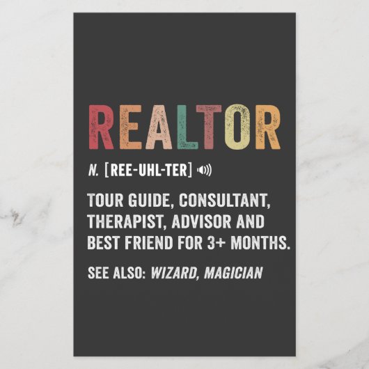 Realtor Real Estate Funny Quote Flyer (Voorkant)