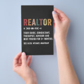 Realtor Real Estate Funny Quote Flyer (Hand)