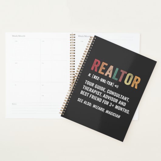 Realtor Real Estate Funny Quote Planner (Display)