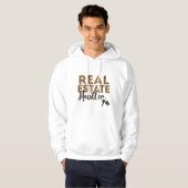 Realtor Real Estate Hustler Leopard Cheetah Hoodie (Voorkant volledig)