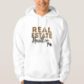 Realtor Real Estate Hustler Leopard Cheetah Hoodie (Voorkant)