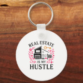 Realtor Real Estate Is My Hustle  Sleutelhanger (Voorkant)